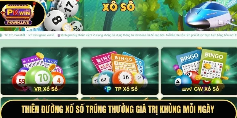 Thiên đường xổ số trúng thưởng giá trị khủng mỗi ngày